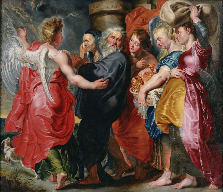 Jacob Jordaens - The Flight Of Lot And His Family From Sodom