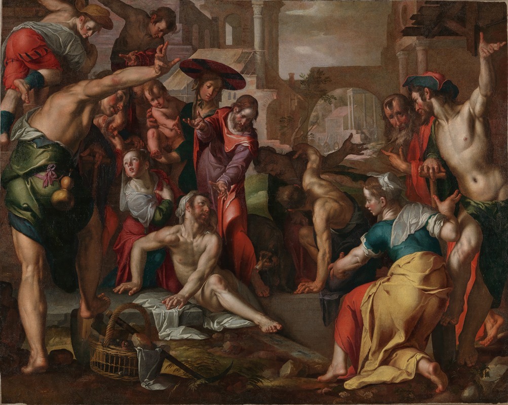 Joachim Wtewael - The Raising Of Lazarus