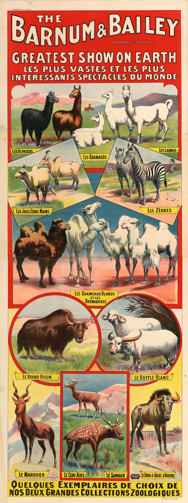 Imp. Paul Dupont - The Barnum & Bailey greatest show on earth. Les plus vastes et les plus intéressants spectacles du monde