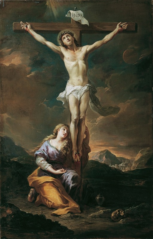 Martino Altomonte - Kruzifixus Mit Maria Magdalena