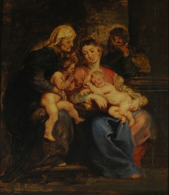 Peter Paul Rubens - La Sagrada familia con Santa Isabel y San Juan