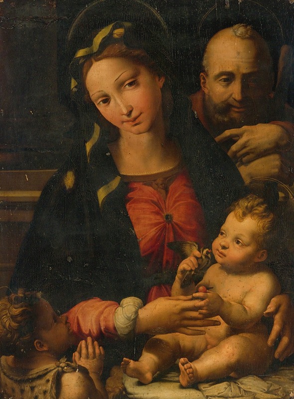 Perino Del Vaga - The Holy Family With The Infant Saint John The Baptist
