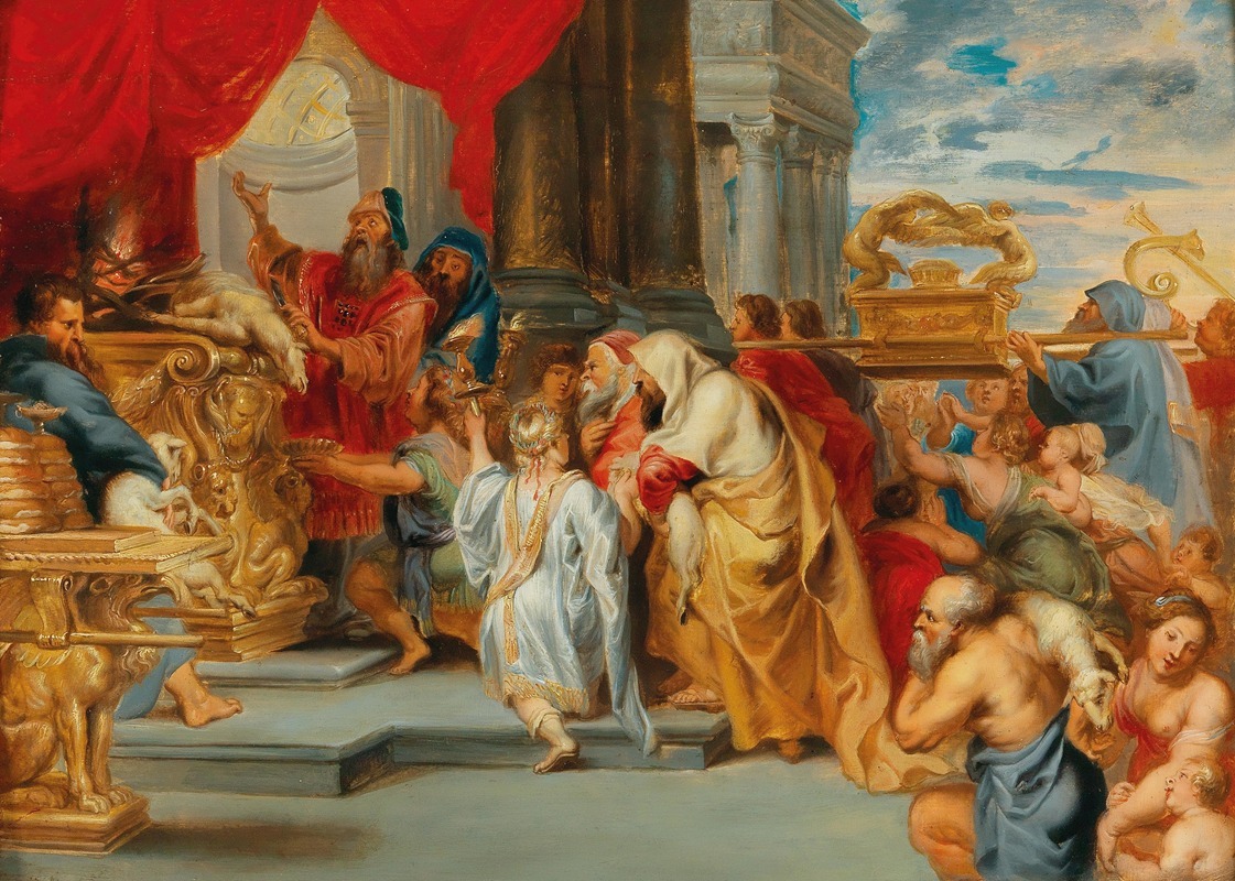 Follower of Peter Paul Rubens - The Sacrifice Of The Old Covenant