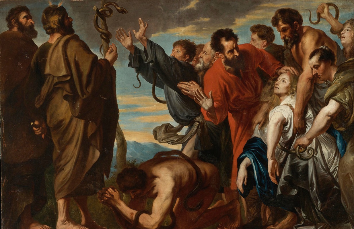 Workshop of Anthony van Dyck - Moses And The Brazen Serpent