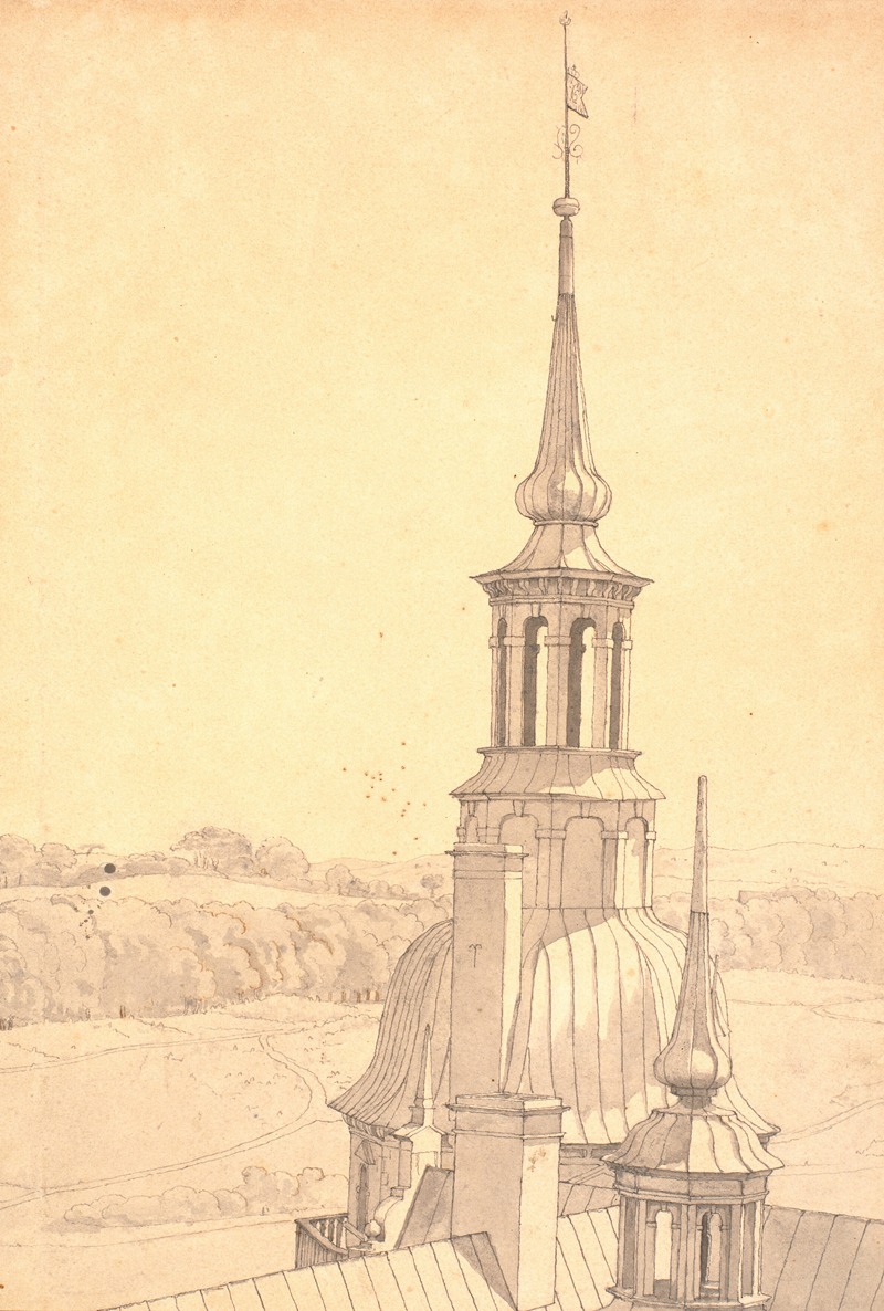 Christen Købke - One of the Small Towers on Frederiksborg Castle