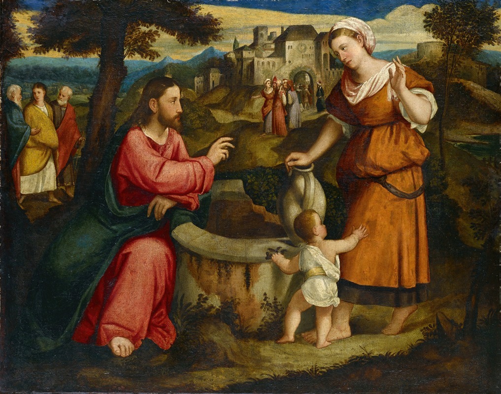 Bonifacio Veronese - Christ and the Samaritan Woman at the Fountain of Jacob at Sichar