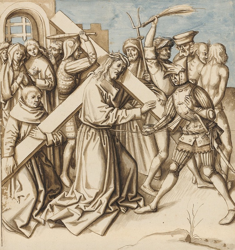 Circle Of Hans Holbein The Elder - Christ Carrying the Cross