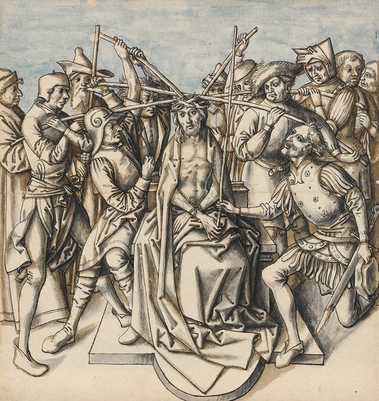 Circle Of Hans Holbein The Elder - Christ’s crowning of thorns