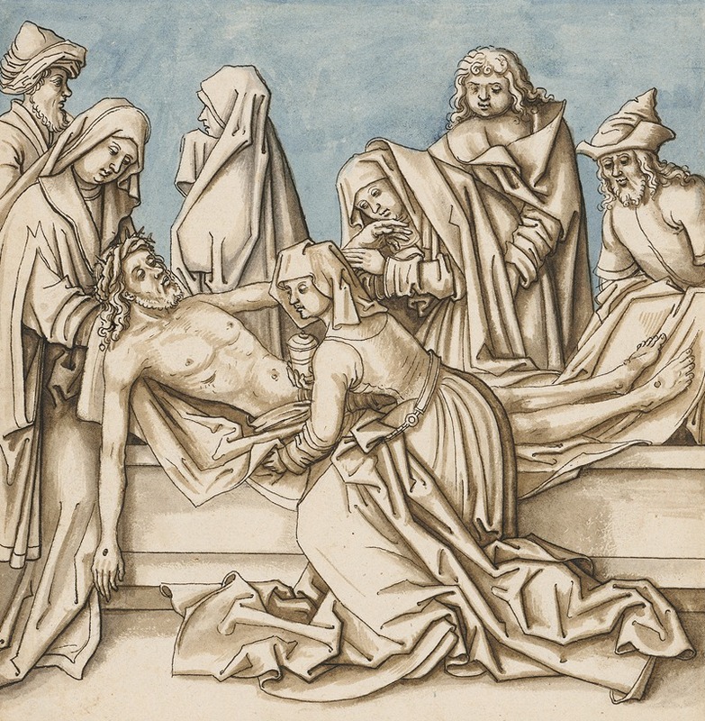 Circle Of Hans Holbein The Elder - The Entombment of Christ