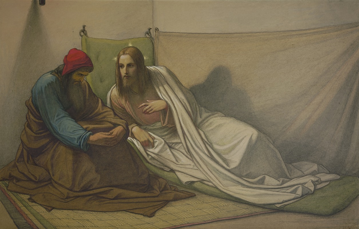 Eduard von Steinle - Christ and Nicodemus