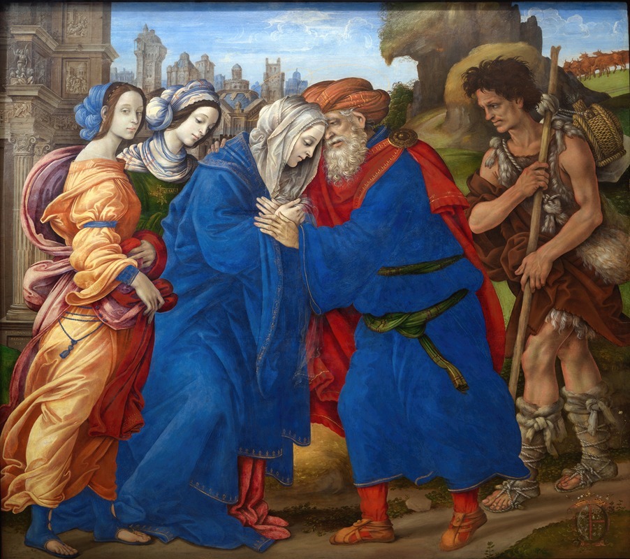 Filippino Lippi - The Meeting of Joachim and Anne outside the Golden Gate of Jerusalem