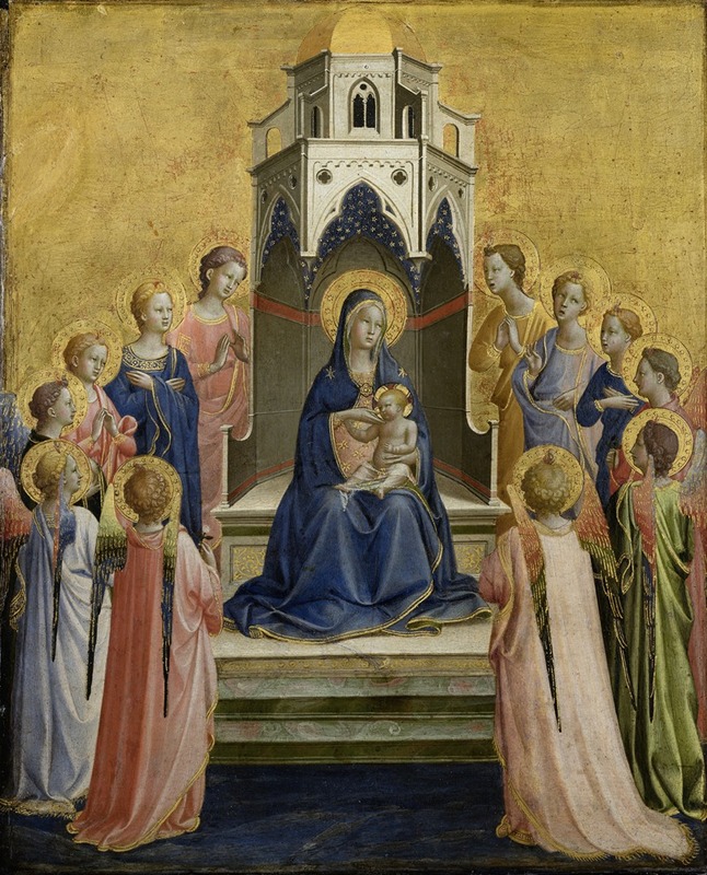 Fra Angelico - Madonna and Child Enthroned and Twelve Angels