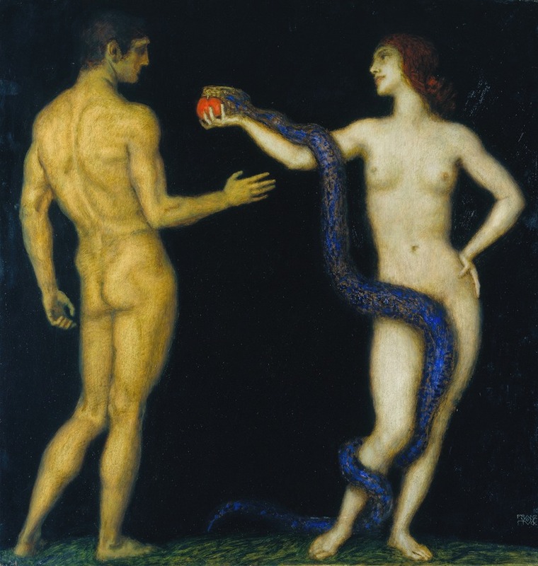 Franz von Stuck - Adam and Eve