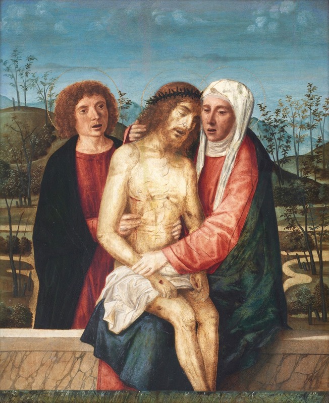 Giovanni Di Niccolò Mansueti - Pietà with Virgin and St. John