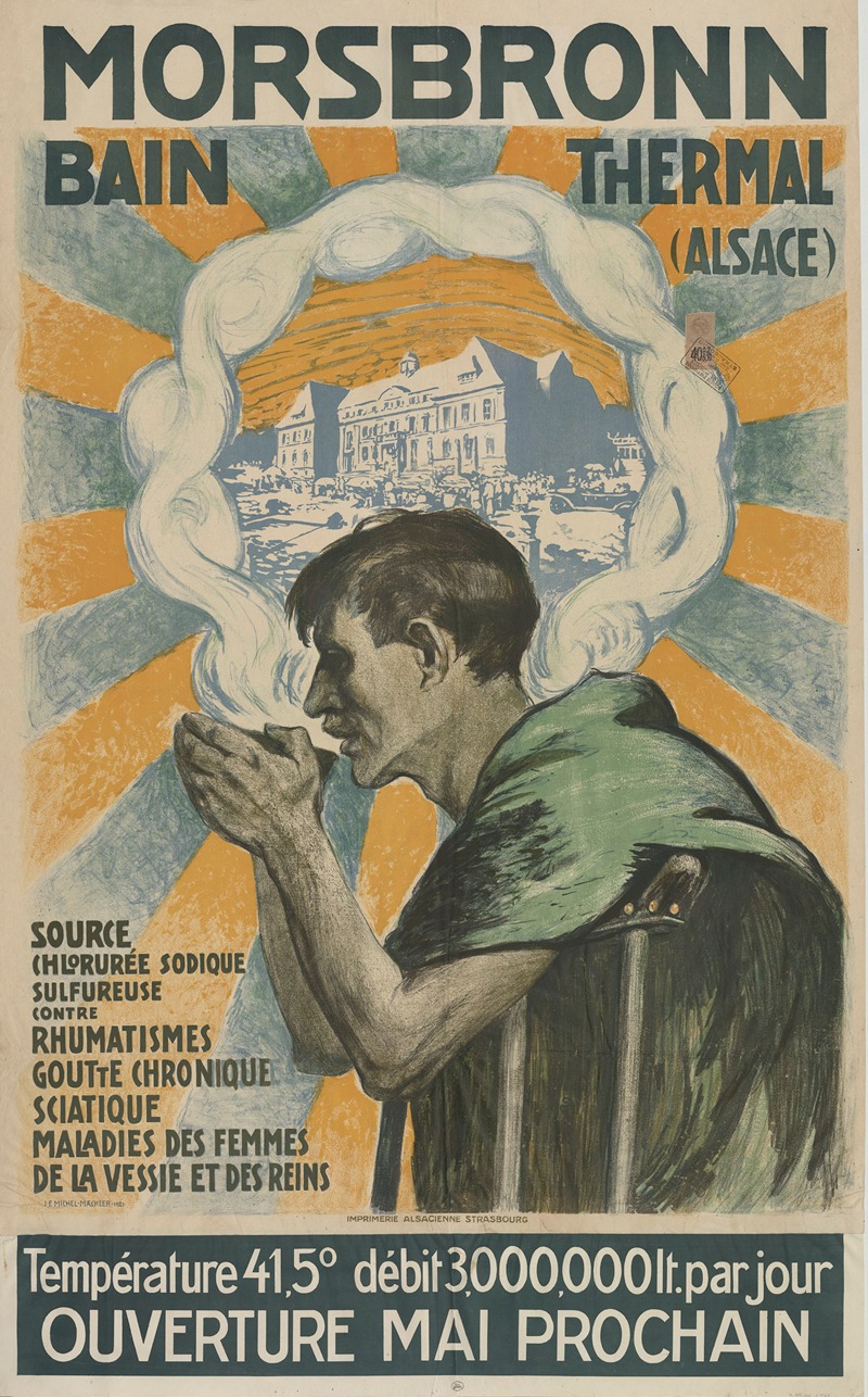 Joseph Eugen Michel-Maeckler - Morsbronn, bain thermal (Alsace)