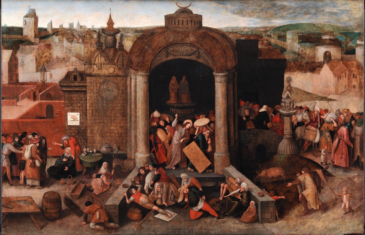 Hieronymus Bosch - Christ Driving the Traders from the Temple
