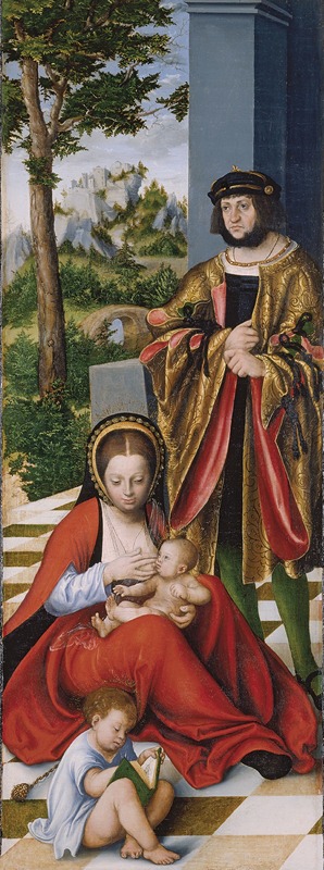 Lucas Cranach the Elder - Mary Cleophas and Alphaeus (with the features of Frederick the Wise) with two of their sons