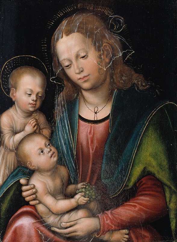 Lucas Cranach the Elder - Virgin and Child Adored by the Infant St John