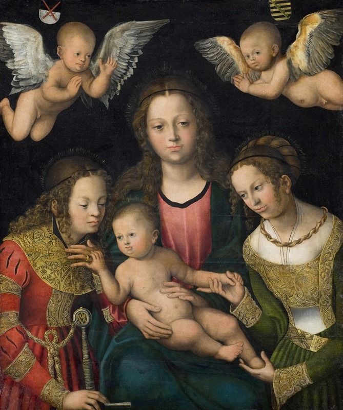 Lucas Cranach the Elder - Virgin and Child with the Saints Catherine and Barbara