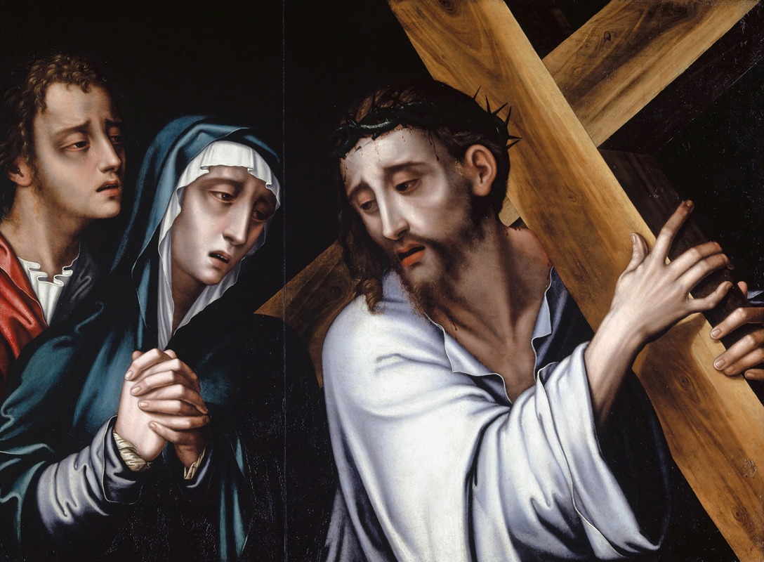 Anonymous - Christ Carrying the Cross with the Virgin and Saint John