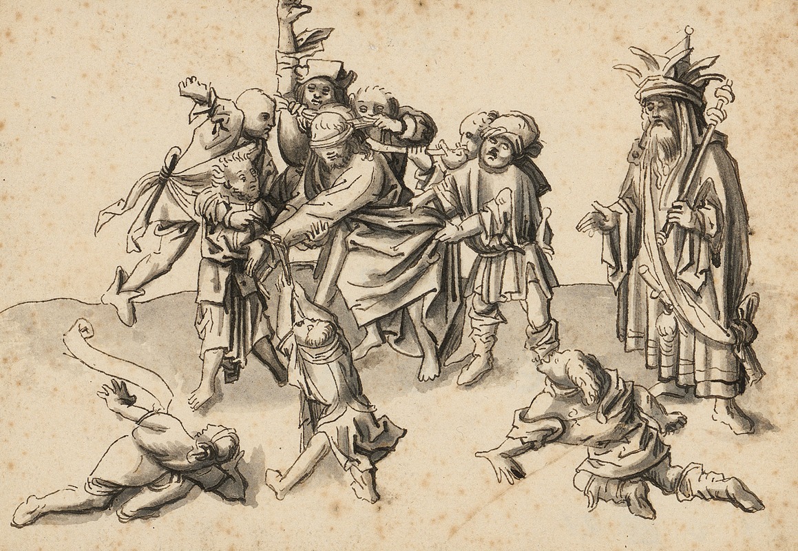 Workshop of Hans Holbein the elder - The Mocking of Chris
