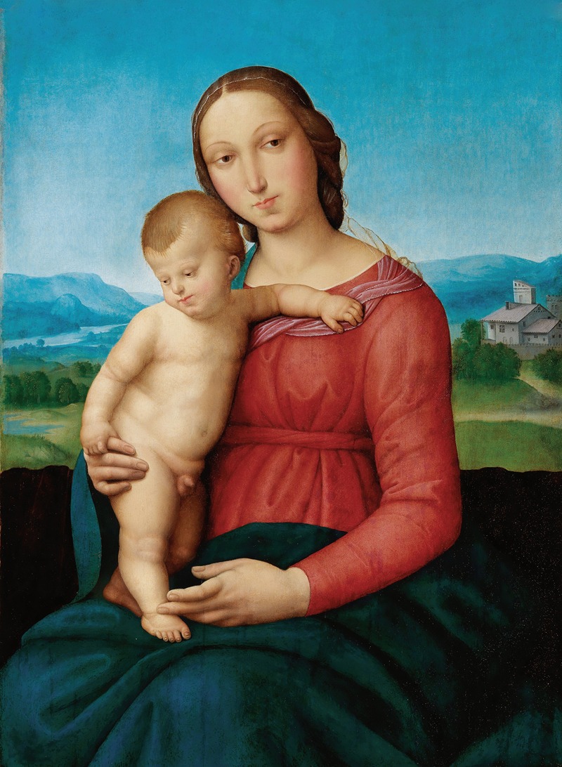 Follower of Raphael - Madonna and Child