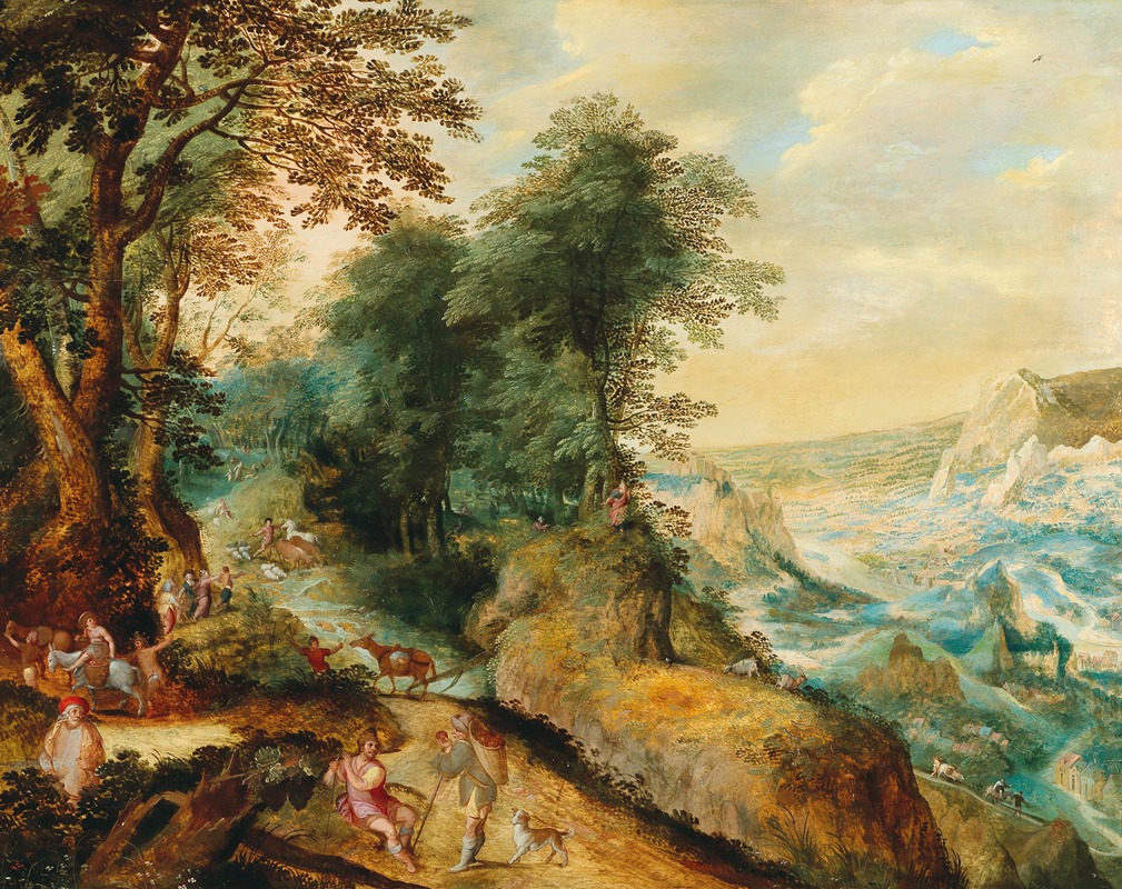 Cornelis Molenaer - Moses at Mount Nebo