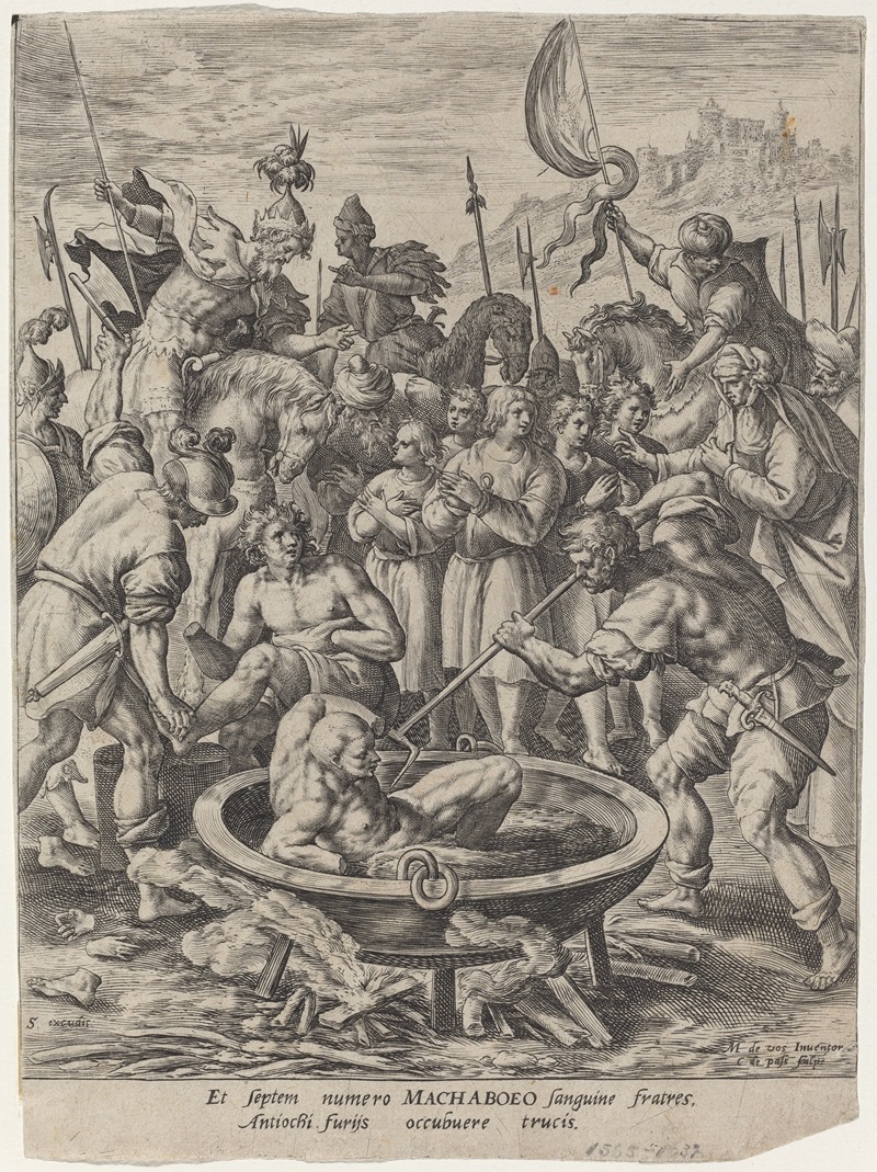 Crispijn van de Passe I - The Seven Maccabean Brothers Killed by Antiochus