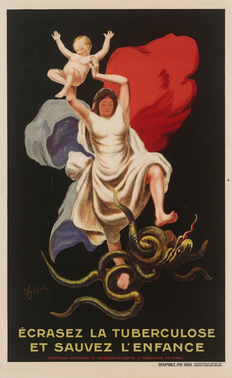 Leonetto Cappiello - Ecrasez la tuberculose et sauvez l’enfance