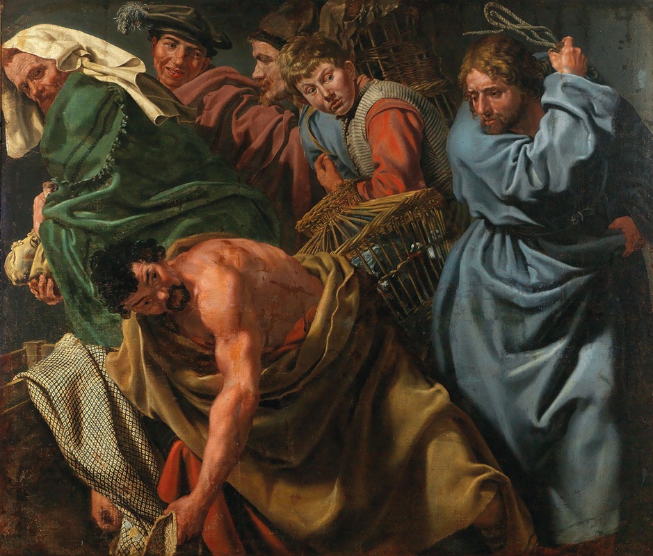 Flemish School - Christ Driving the Money-Changers from the Temple