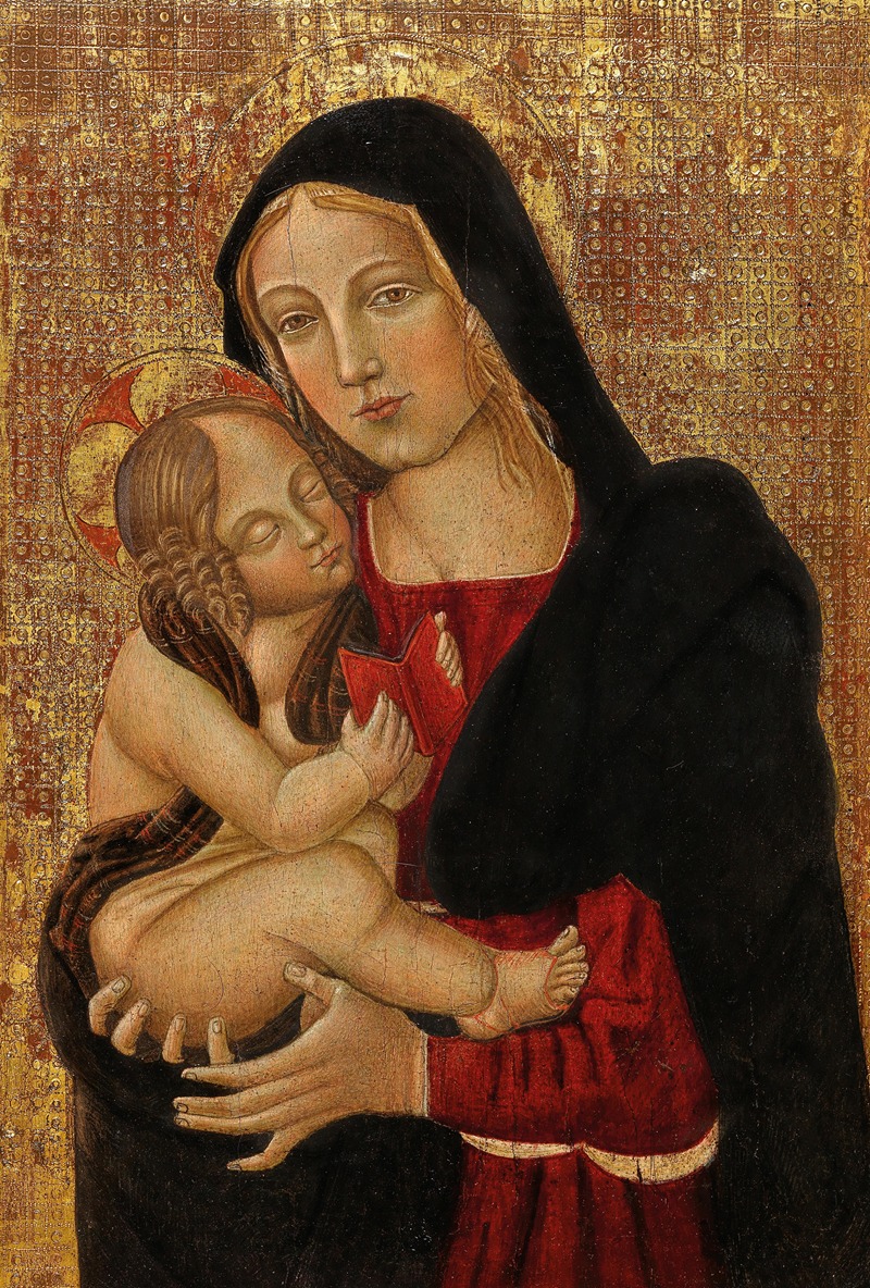 Follower of Filippo Lippi - The Madonna teaching the Child to read