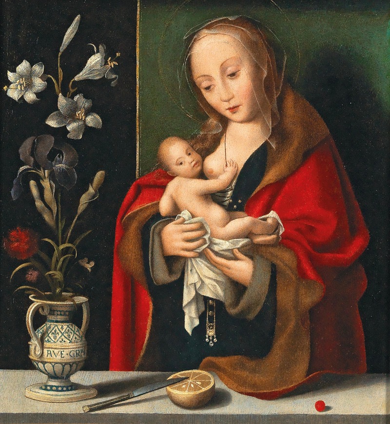 Follower of Joos van Cleve - Madonna and Child