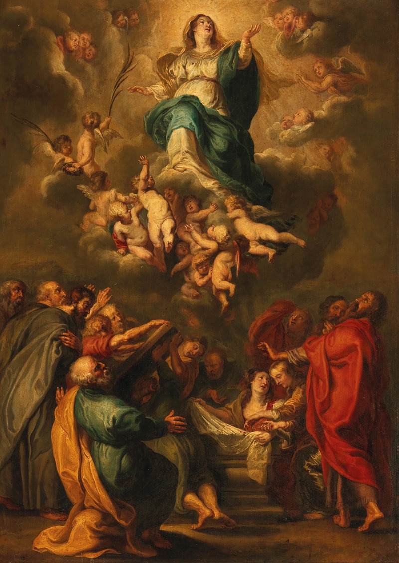 Follower of Peter Paul Rubens - The Assumption of the Virgin