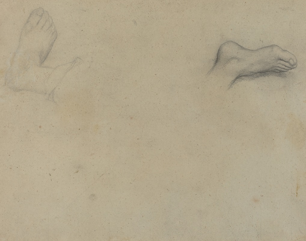Edgar Degas - Studies of Feet (verso)