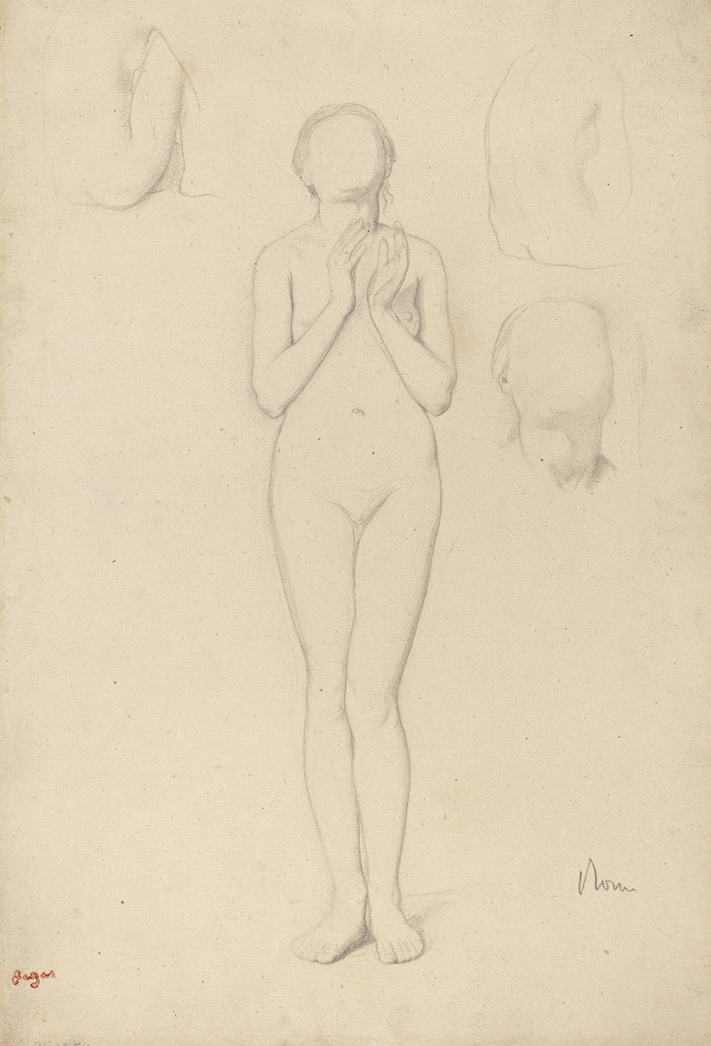 Edgar Degas - Study of a Female Nude