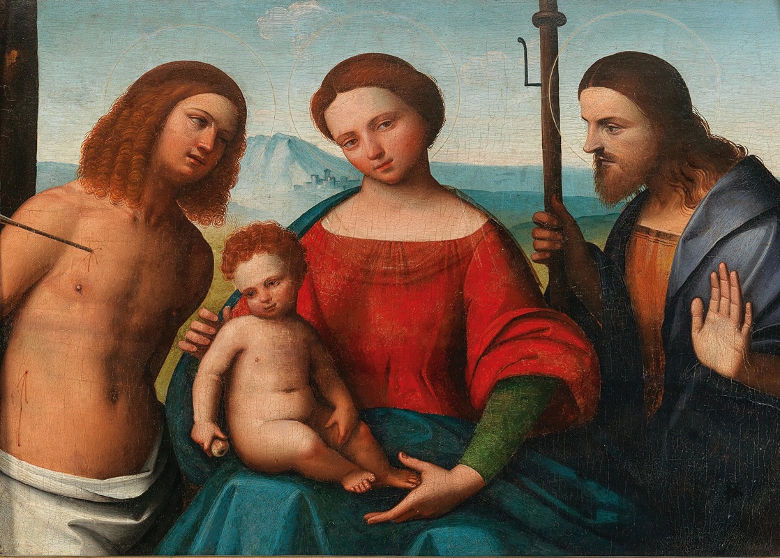 Ortolano - The Madonna and Child with Saints Sebastian and James the Greater