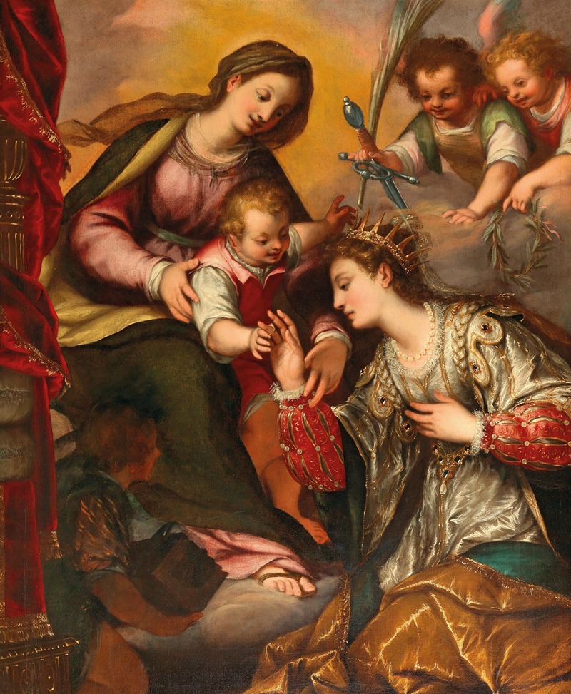 Giovanni Battista Paggi - The Mystical Marriage of Saint Catherine