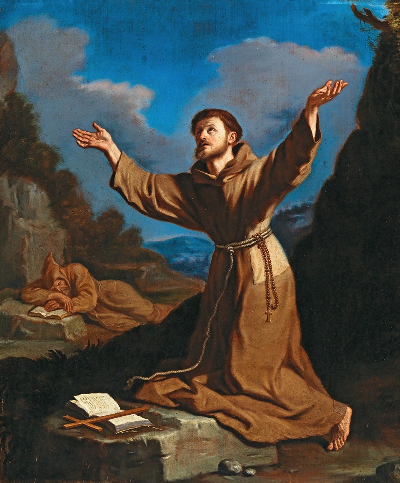 Guercino - Saint Francis receiving the Stigmata