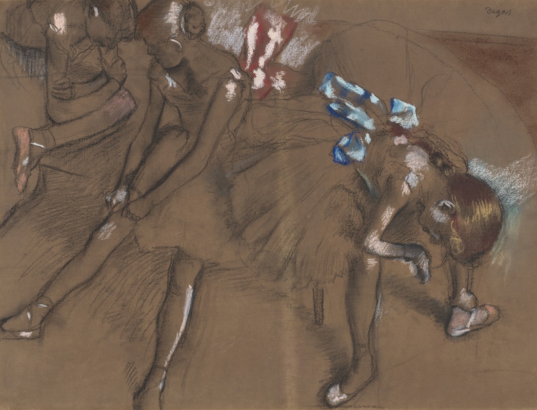 Edgar Degas - Three Dancers Resting