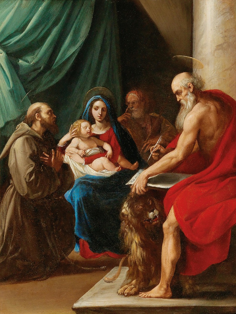 Giuseppe Cesari - The Holy Family with Saint Francis and Saint Jerome