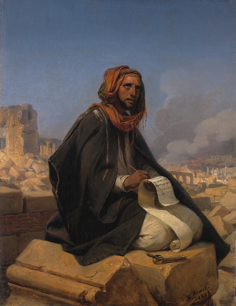 Horace Vernet - Jeremiah on the ruins of Jerusalem