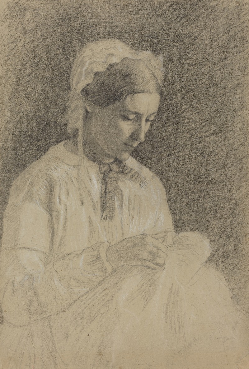 Edgar Degas - Woman Embroidering