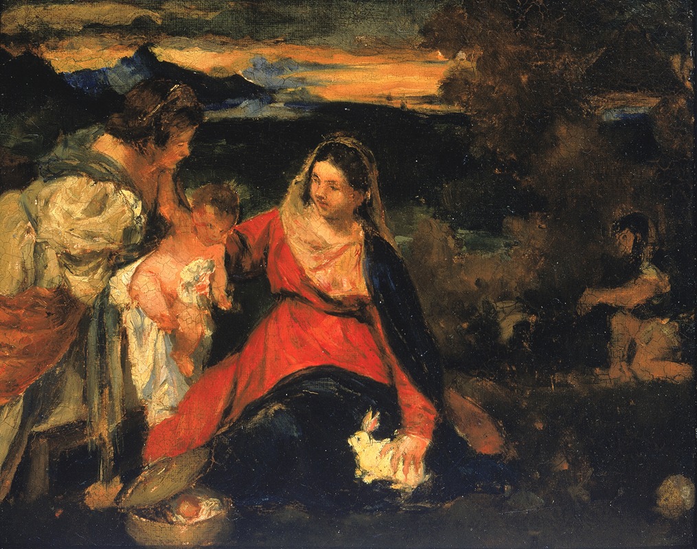 Kenyon Cox - After Titian’s ‘Madonna of the Rabbit’