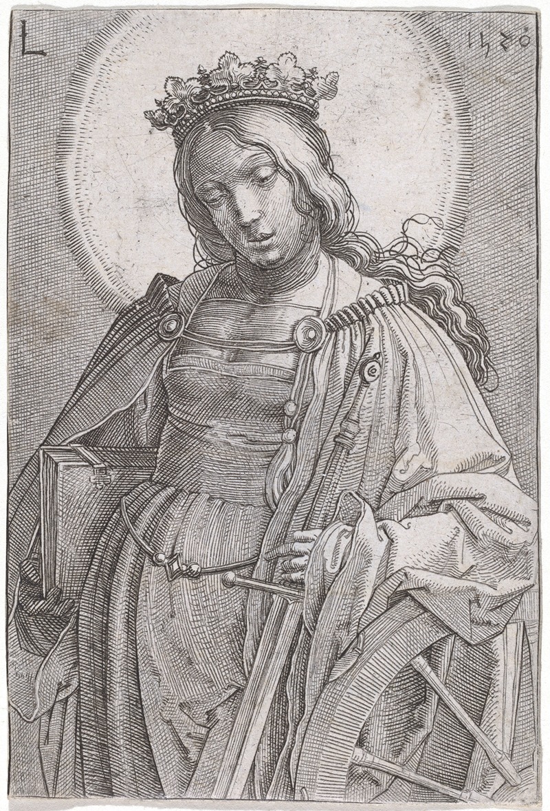 Lucas Van Leyden - Saint Catherine