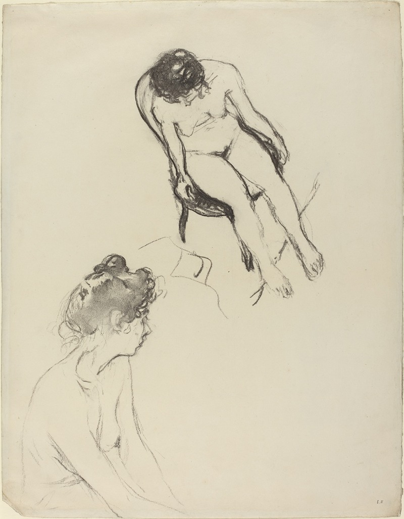 Édouard Vuillard - Two Nude Figure Studies