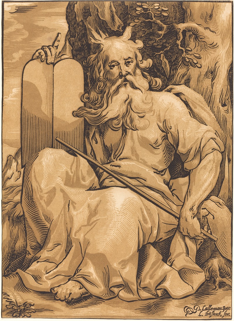 Ludwig Büsinck - Moses with the Tablets of Law