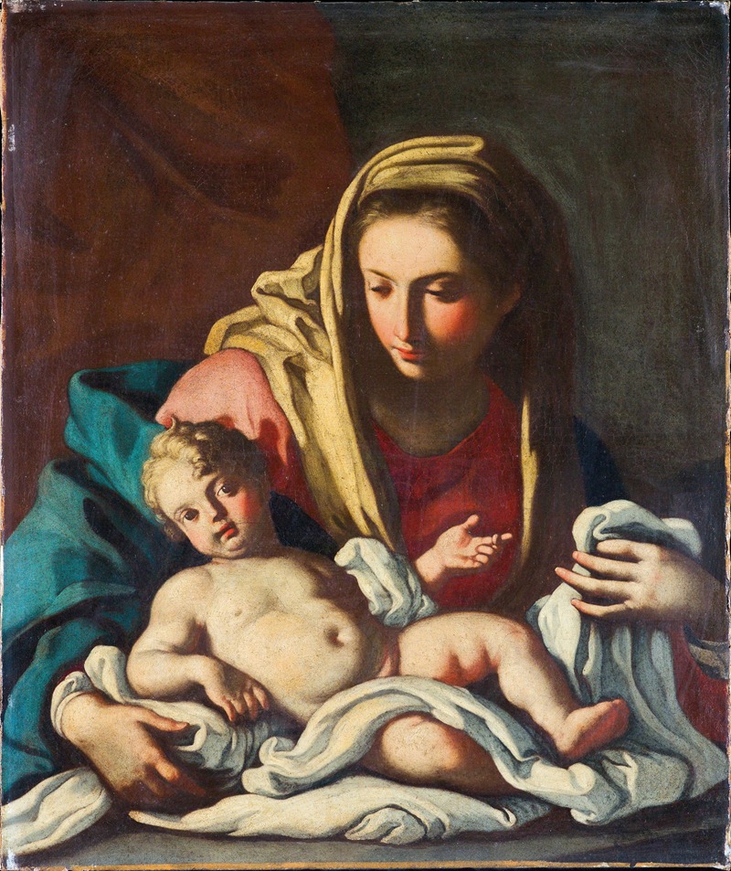 Neapolitan School - Madonna and Child