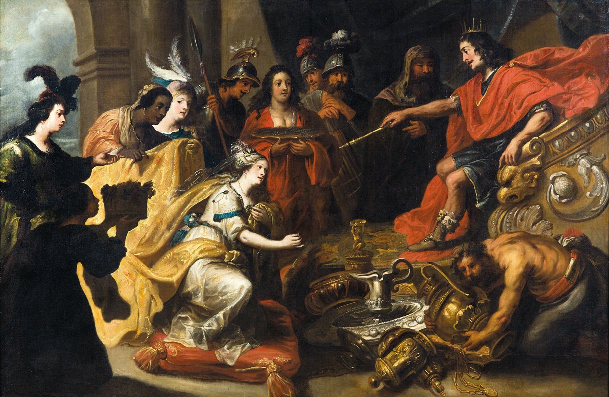 Pauwels Casteels - The Queen of Sheba before King Salomon