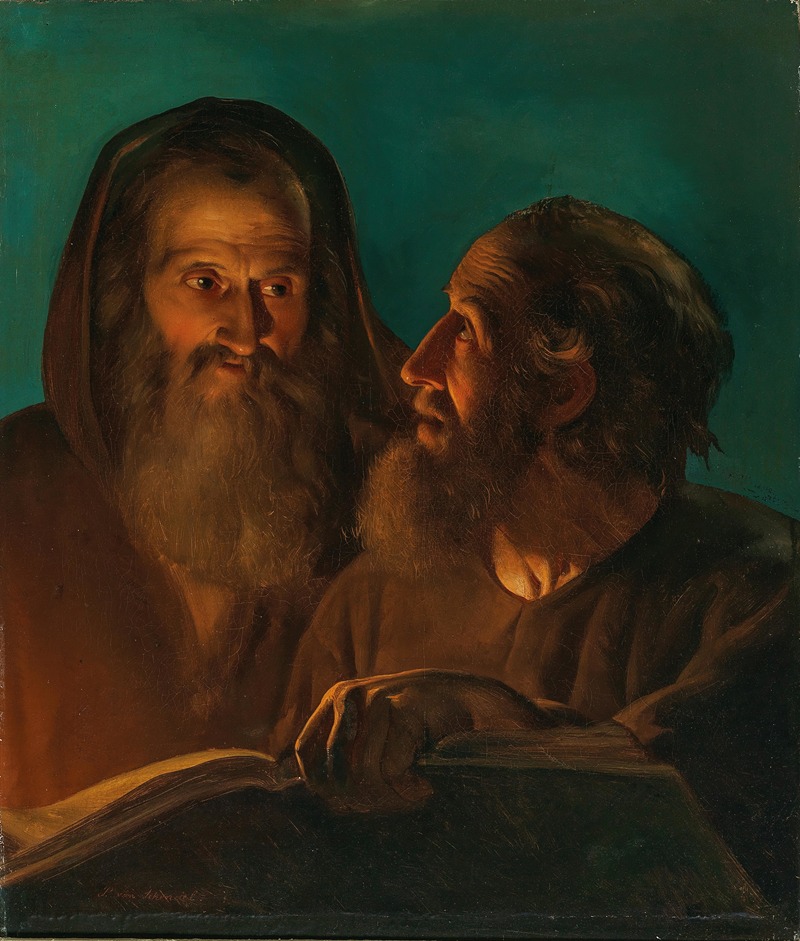 Petrus van Schendel - The Apostles John and Paul