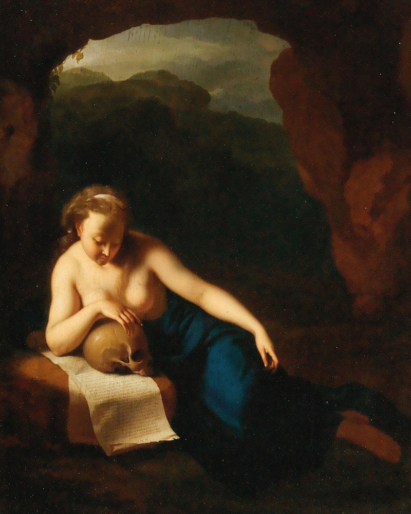 Pieter Van Der Werff - The Penitent Magdalene in a grotto